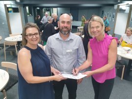RDA-NI Executive Director, Nathan Axelsson with Local Connectors Katrina George and Emma Grant at the Co-Design Workshop