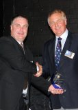 Prime Super Innovator of the Year Winner, Ross Hubbard of “Sustained Ag Global” (formerly AgLine Distributors), with Prime Super Regional Manager, Scott Boyle.