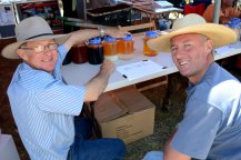 Peter Slade from Quirindi and Phil Harlock from Tamworth discussed bio diesel.