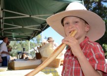 Seven-year-old Caroona local, Patrick Blomfield sunk his teeth into Tamworth’s Pani Dolci artisan bakery products.