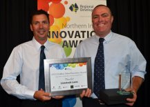Danny Middleton of Best Employment with Agriculture / Horticulture Finalist, Spike Wall for Livestock Lures.