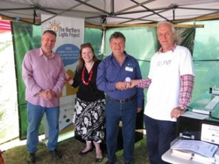 L to R: Uralla Mayor Michael Pierce, Renewable Energy Coordinator Lauren Zell, Energy Education Officer Peter Stanley and ZNET Uralla Executive Member Peter Low