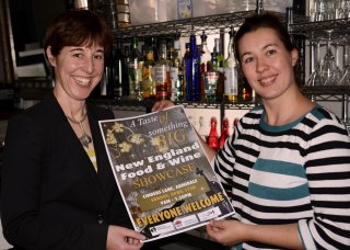 RDA Northern Inland Senior Project Officer (Food & Wine), Kim-Trieste Hastings with owner of Bistro on Cinders, Marie Wall, preparing to showcase the quality and benefits of sourcing local, New England produce. 