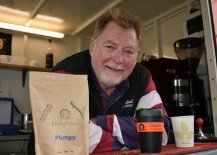 Ross Patch from Daily Ritual Tea & Coffee in Armidale served up his award-winning coffee blends.