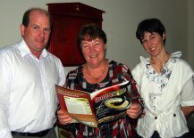 Narrabri Shire Council’s General Manager, Phil Marshall and Mayor, Cr. Robyn Faber with Regional Development Australia Northern Inland Project Officer, Kim-Trieste Hastings.