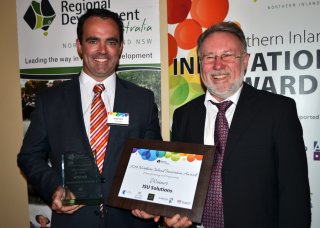 Paddy Rice of ISU Solutions with AusIndustry’s Brian Sherwood
