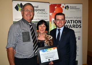 Graham and Rosemary Moore of Moore Venison with Member for Northern Tablelands, Adam Marshall.